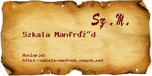 Szkala Manfréd névjegykártya